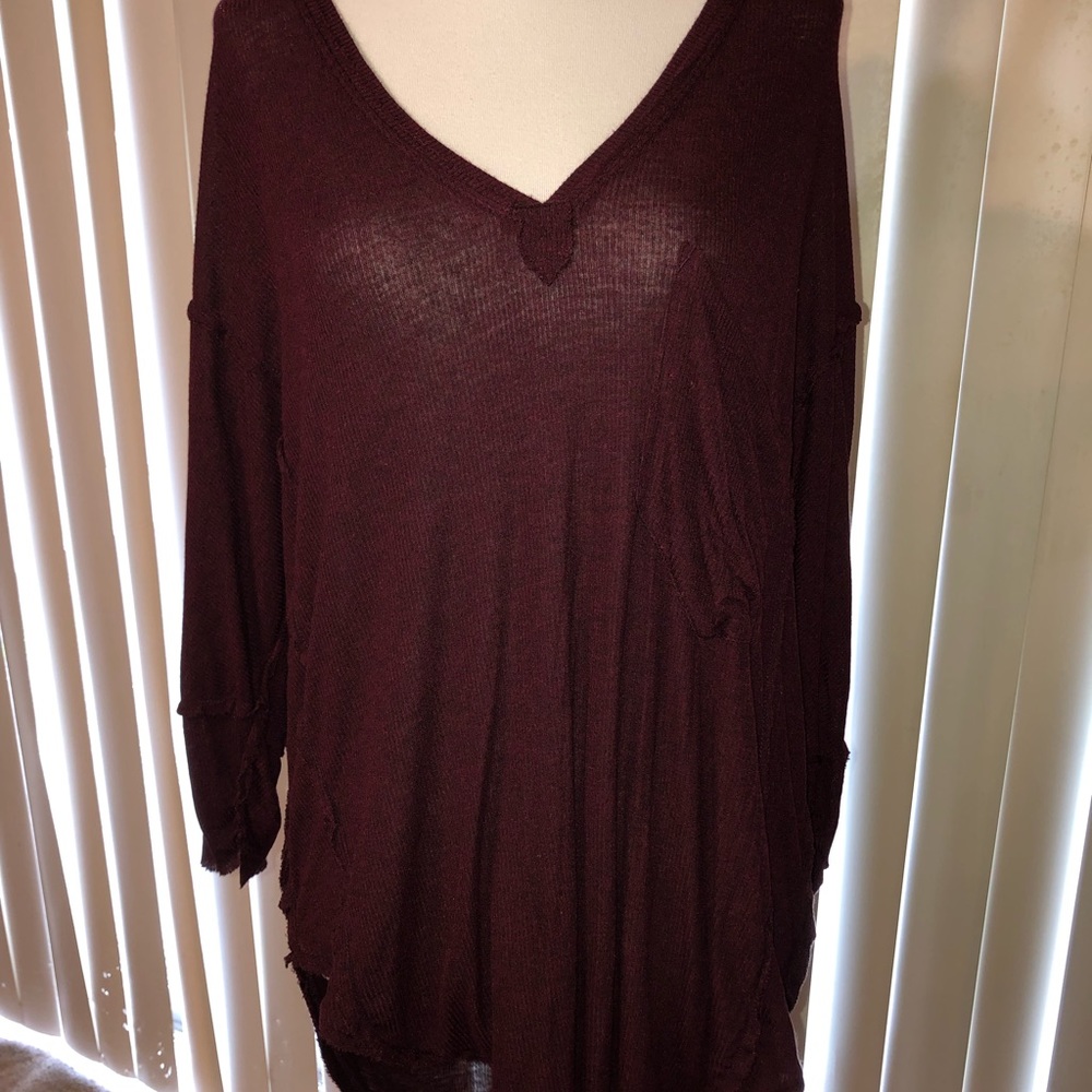 FINAL PRICE REDUCTION Long sleeve burgundy
